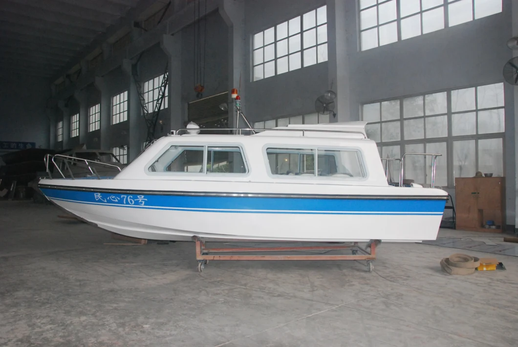 10 Persons Cabin Passenger Fibergalss Speed Boat