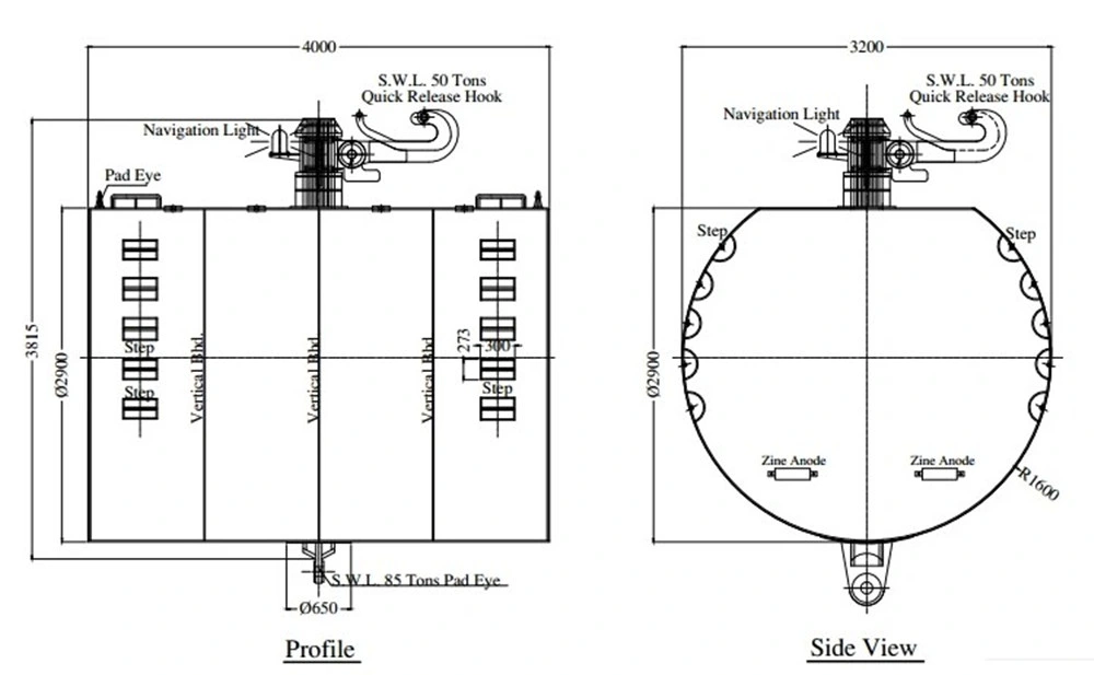 Steel Structured Offshore Mooring Buoy